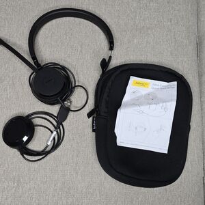 Jabra Black Wired Headset with Carrying Case